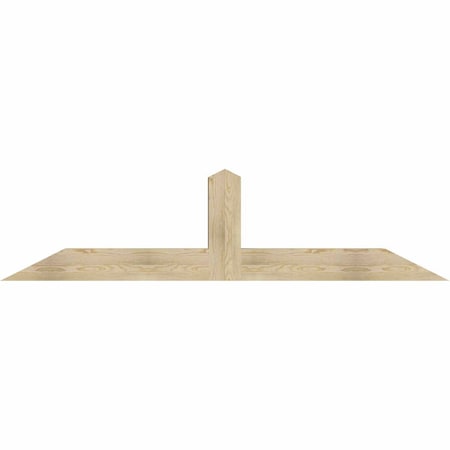 Ekena Millwork Portland Rough Sawn Timber Gable Bracket, Douglas Fir, 84"W x 21"H x 6"D x 6"F, 6/12 Pitch GBW084X21X0606POR00RDF